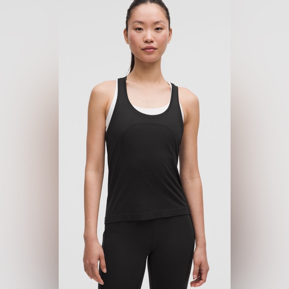Lululemon Swiftly Black Racerback Tank Top Size 8